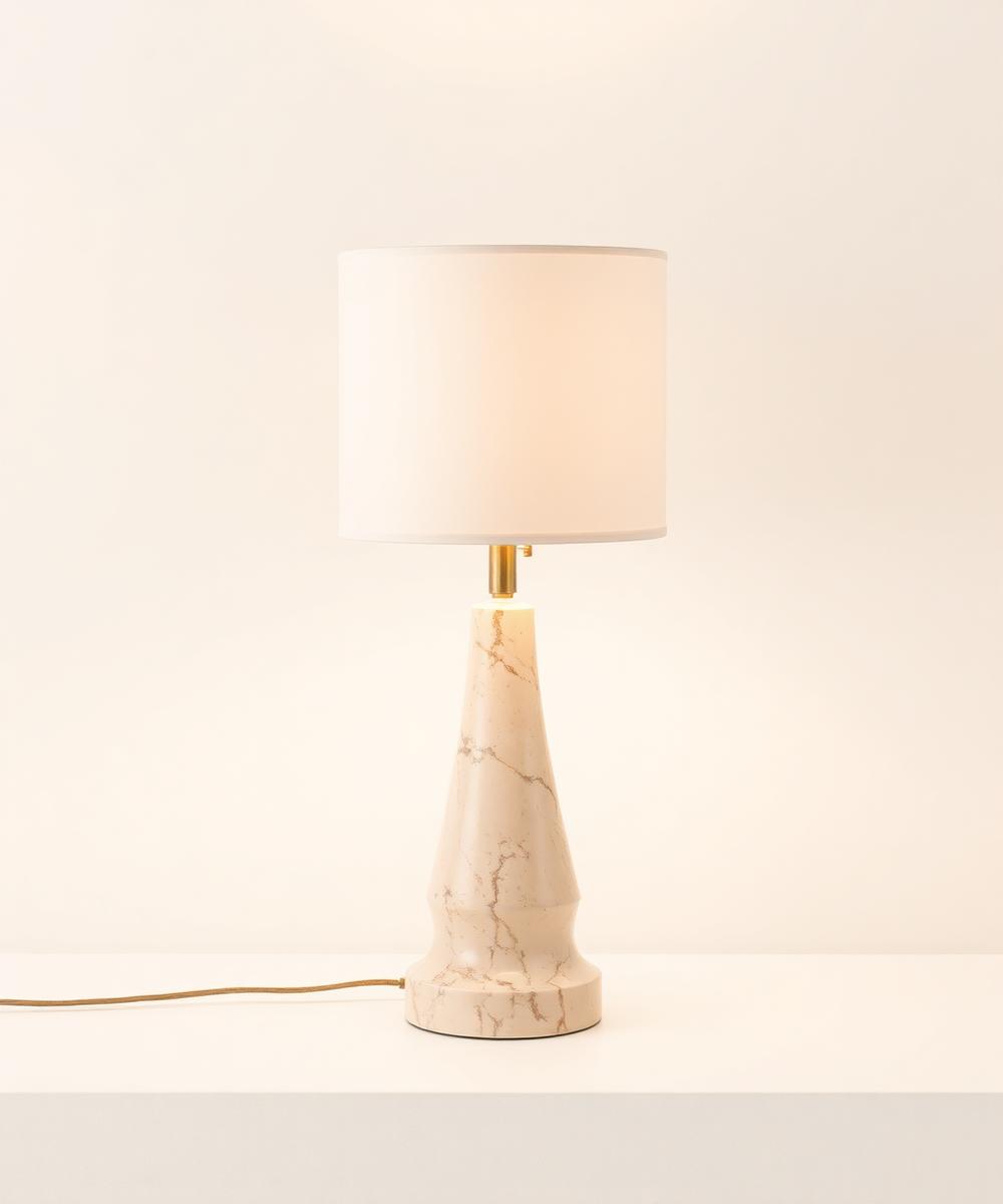Travertine lamp